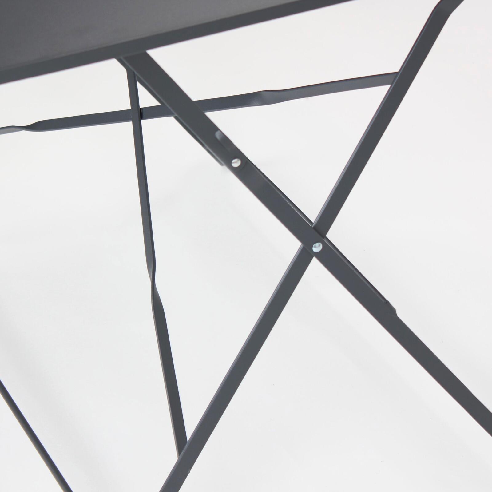 Tavolo da giardino bistrot pieghevole in metallo (110 x 70 x 71 cm) Tavolo da giardino bistrot pieghevole in metallo (110 x 70 x 71 cm)