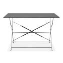 Tavolo da giardino bistrot pieghevole in metallo (110 x 70 x 71 cm)