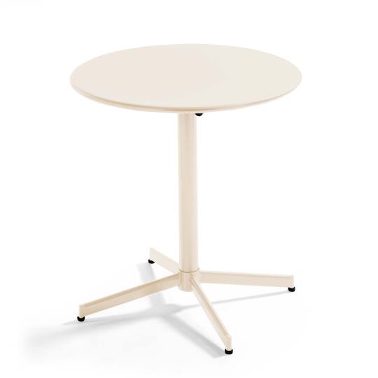 Tavolo da giardino bistrot rotondo (ø70 x 72 cm) con piano pieghevole