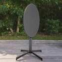 Tavolo da giardino bistrot rotondo (ø70 x 72 cm) con piano pieghevole