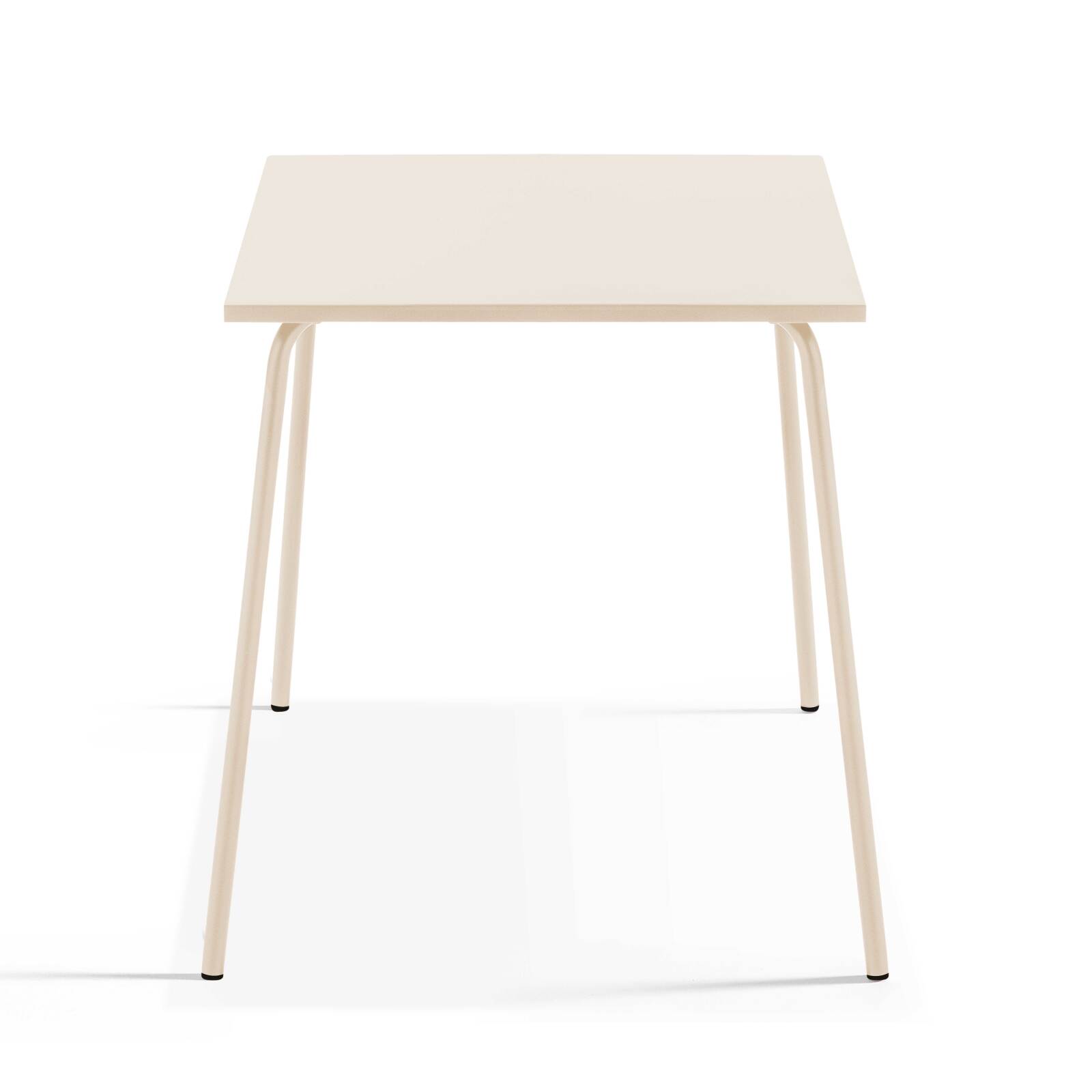 Tavolo da giardino quadrato da bistrot 70 x 70 cm e 2 sedie in metallo