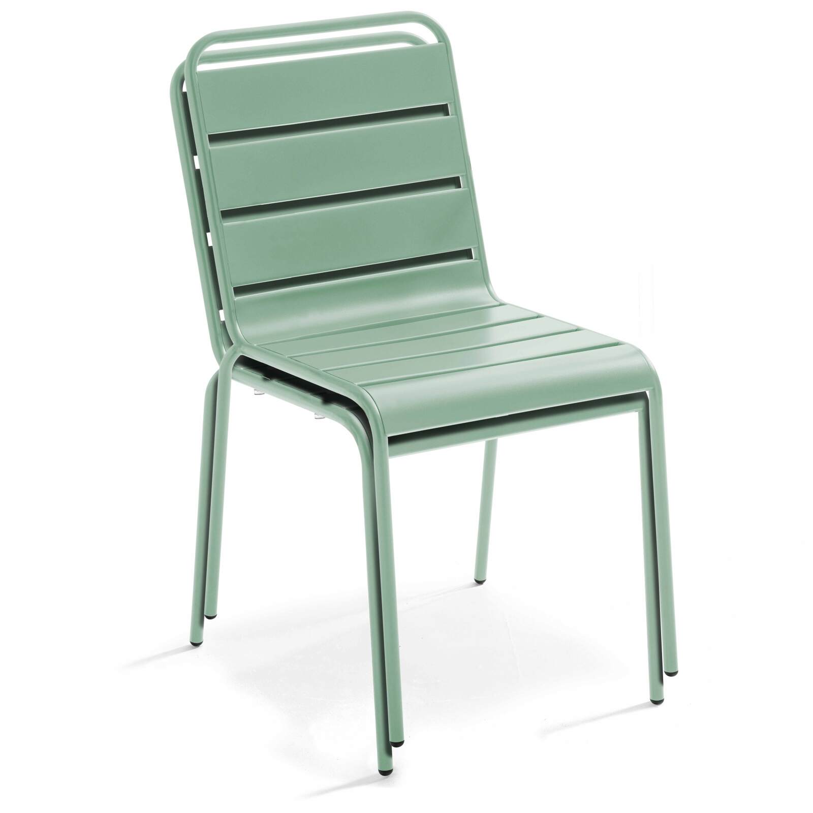 Tavolo da giardino rettangolare 180 x 90 cm e 8 sedie in metallo non corrispondenti