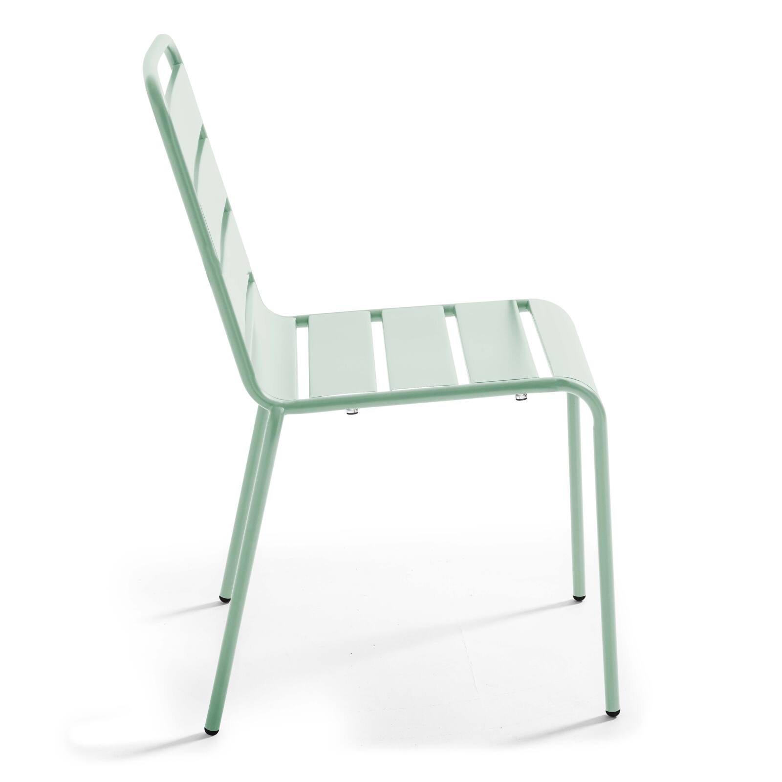 Tavolo da giardino quadrato reclinabile 70 x 70 cm + 4 sedie in metallo Tavolo da giardino quadrato reclinabile 70 x 70 cm + 4 sedie in metallo