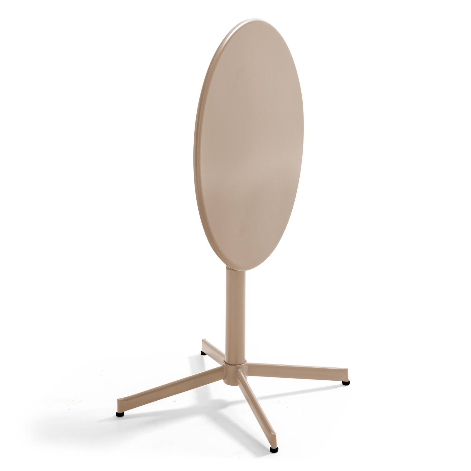 Tavolo da giardino rotondo reclinabile Ø70 x 72 cm + 4 sedie Tavolo da giardino rotondo reclinabile Ø70 x 72 cm + 4 sedie