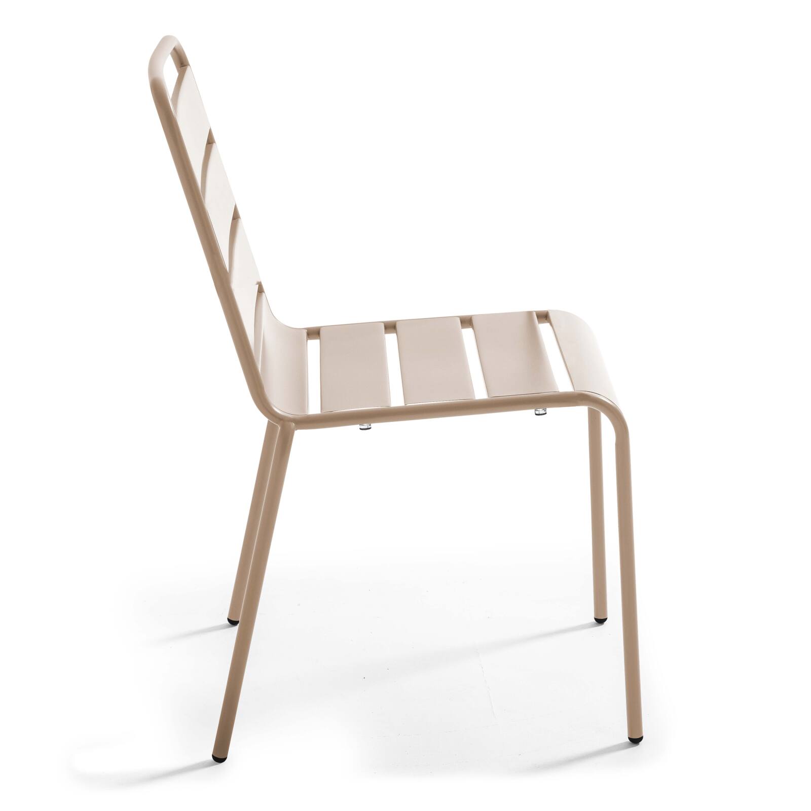 Tavolo da giardino rotondo reclinabile Ø70 x 72 cm + 4 sedie Tavolo da giardino rotondo reclinabile Ø70 x 72 cm + 4 sedie
