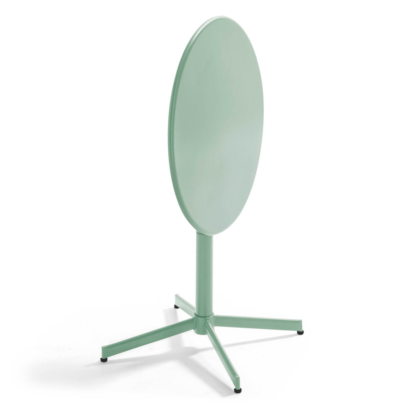 Tavolo da giardino rotondo reclinabile Ø70 x 72 cm + 4 sedie