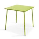 Tavolo da giardino quadrato 70 x 70 cm e 2 sedie da bistrot