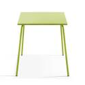 Tavolo da giardino quadrato 70 x 70 cm e 2 sedie da bistrot