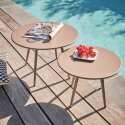 Tavolina da salotto da giardino rotondo Ø50 x 34 cm
