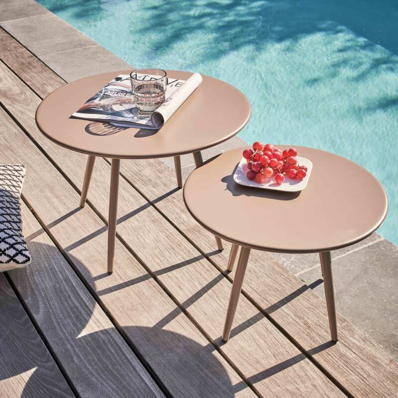 Tavolina da salotto da giardino rotondo Ø50 x 34 cm (2/7)