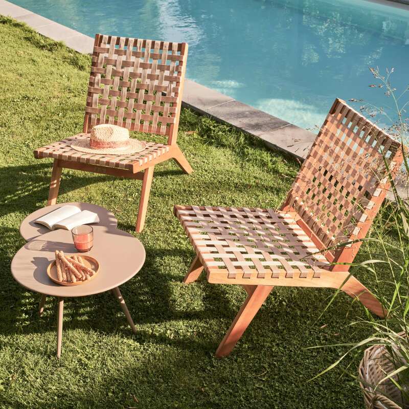 Tavolina da salotto da giardino rotondo Ø50 x 34 cm (6/7)