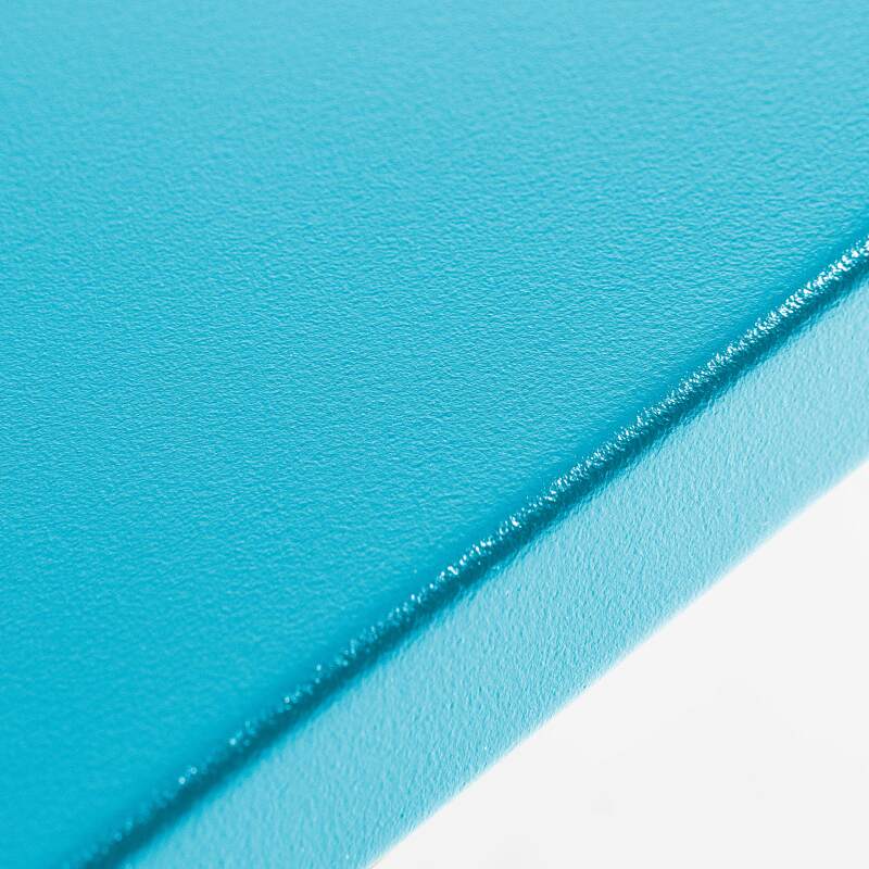 Tavolo da giardino quadrato 70 x 70 cm e 2 sedie in metallo (2/6)