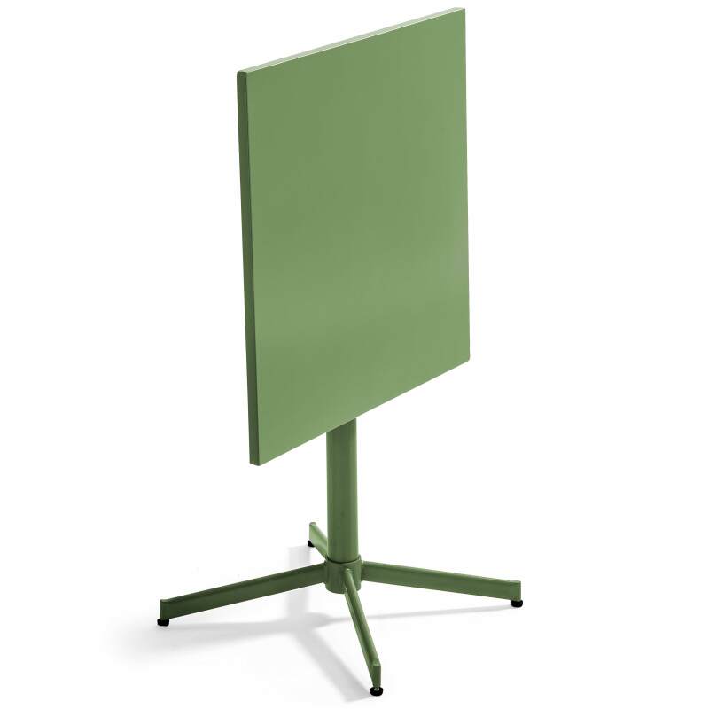 Tavolo da giardino quadrato reclinabile 70 x 70 cm e 2 sedie da bistrot (2/7)