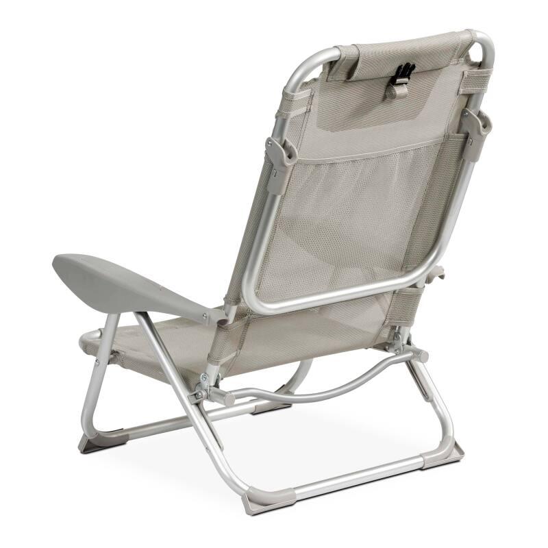 Set di 2 sedie da mare pieghevoli, reclinabili in 4 posizioni (2/8)