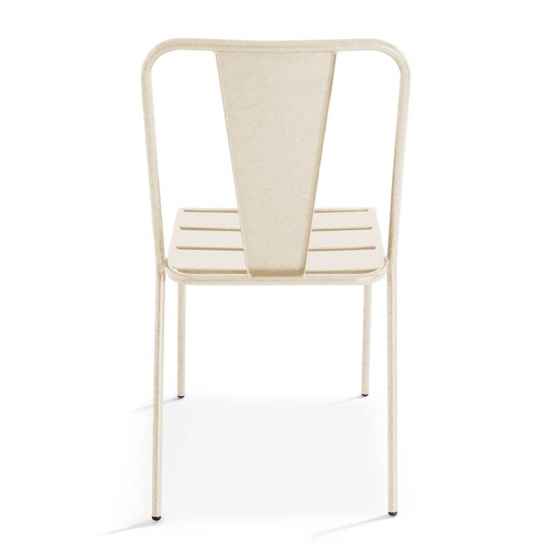 Tavolo da giardino pieghevole da bistrot 70 x 72 cm e 2 sedie in metallo (6/7)