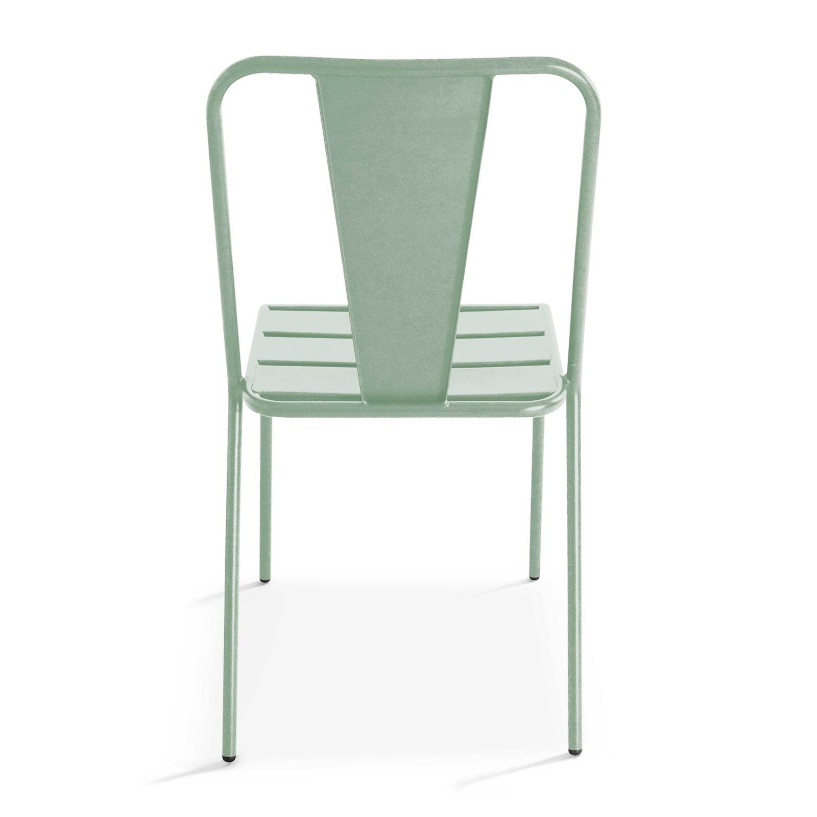 Tavolo da giardino pieghevole da bistrot 70 x 72 cm e 2 sedie in metallo