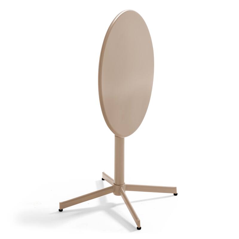 Tavolo da giardino pieghevole da bistrot Ø70 x 72 cm e 2 sedie in metallo