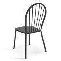 Tavolo da giardino pieghevole da bistrot Ø70 x 72 cm e 2 sedie in metallo