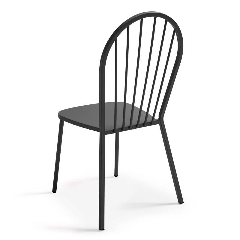 Tavolo da giardino pieghevole da bistrot Ø70 x 72 cm e 2 sedie in metallo