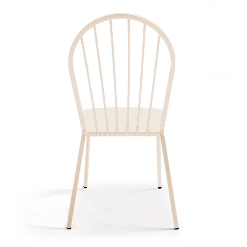 Tavolo da giardino pieghevole da bistrot Ø70 x 72 cm e 2 sedie in metallo