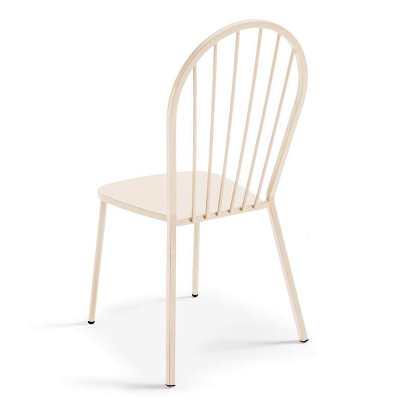 Tavolo da giardino pieghevole da bistrot Ø70 x 72 cm e 2 sedie in metallo