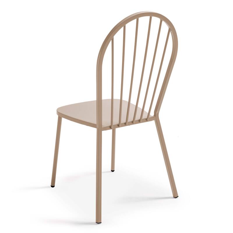 Tavolo da giardino pieghevole da bistrot Ø70 x 72 cm e 2 sedie in metallo
