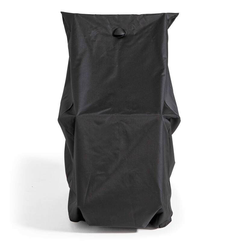 Copertura protettiva per sedie da giardino nere (fino a 4 sedie impilabili)