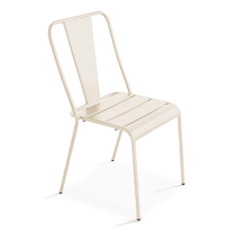 Tavolo da giardino rettangolare 180 x 90 e 8 sedie bistrot in metallo