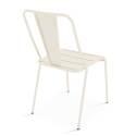 Tavolo da giardino rettangolare 180 x 90 e 8 sedie bistrot in metallo