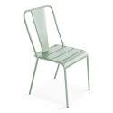 Tavolo da giardino rettangolare 180 x 90 e 8 sedie bistrot in metallo