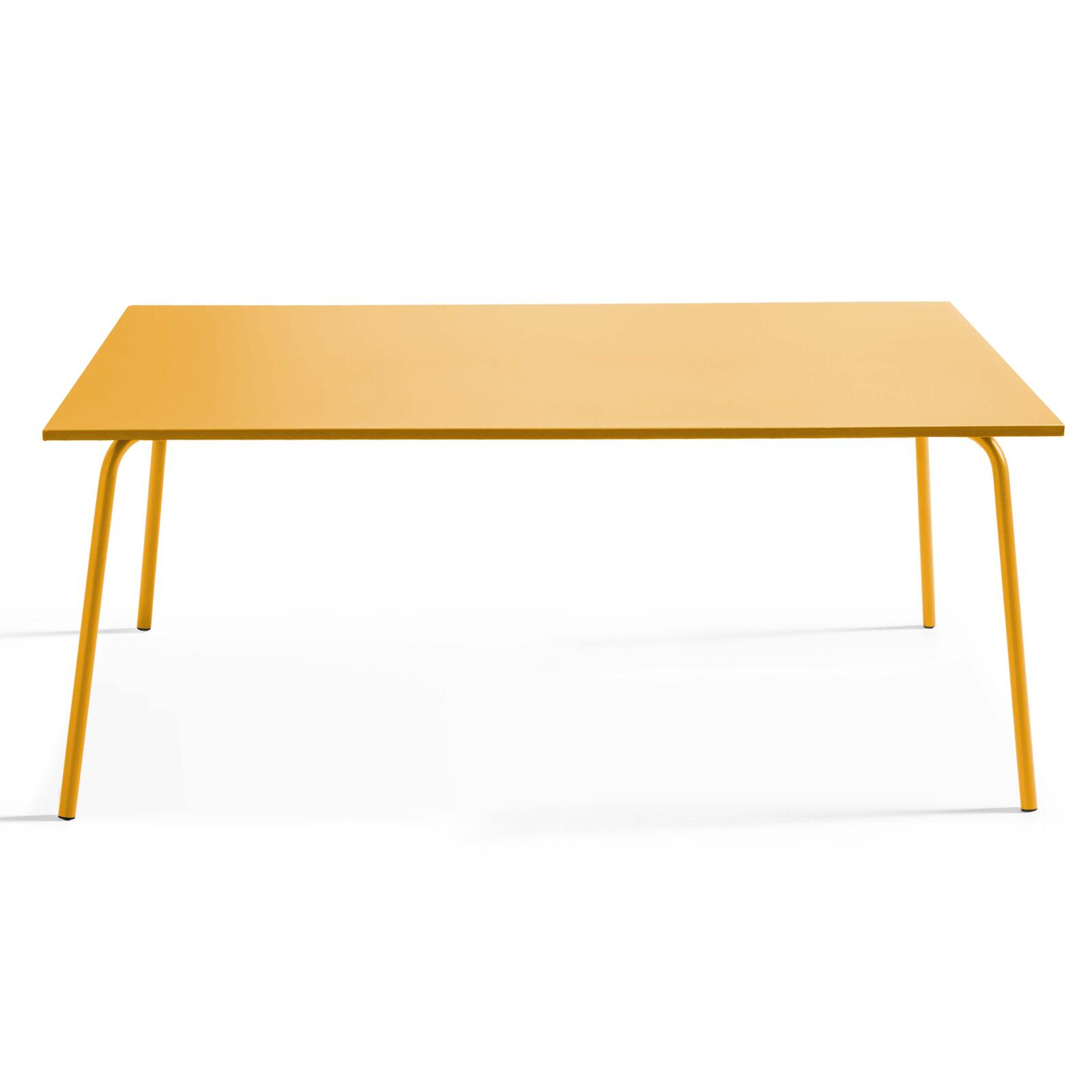 Tavolo da giardino rettangolare 180 x 90 cm e 8 sedie da bistrot in metallo