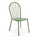 Tavolo da giardino rettangolare 180 x 90 cm e 8 sedie da bistrot in metallo
