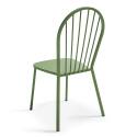 Tavolo da giardino rettangolare 180 x 90 cm e 8 sedie da bistrot in metallo