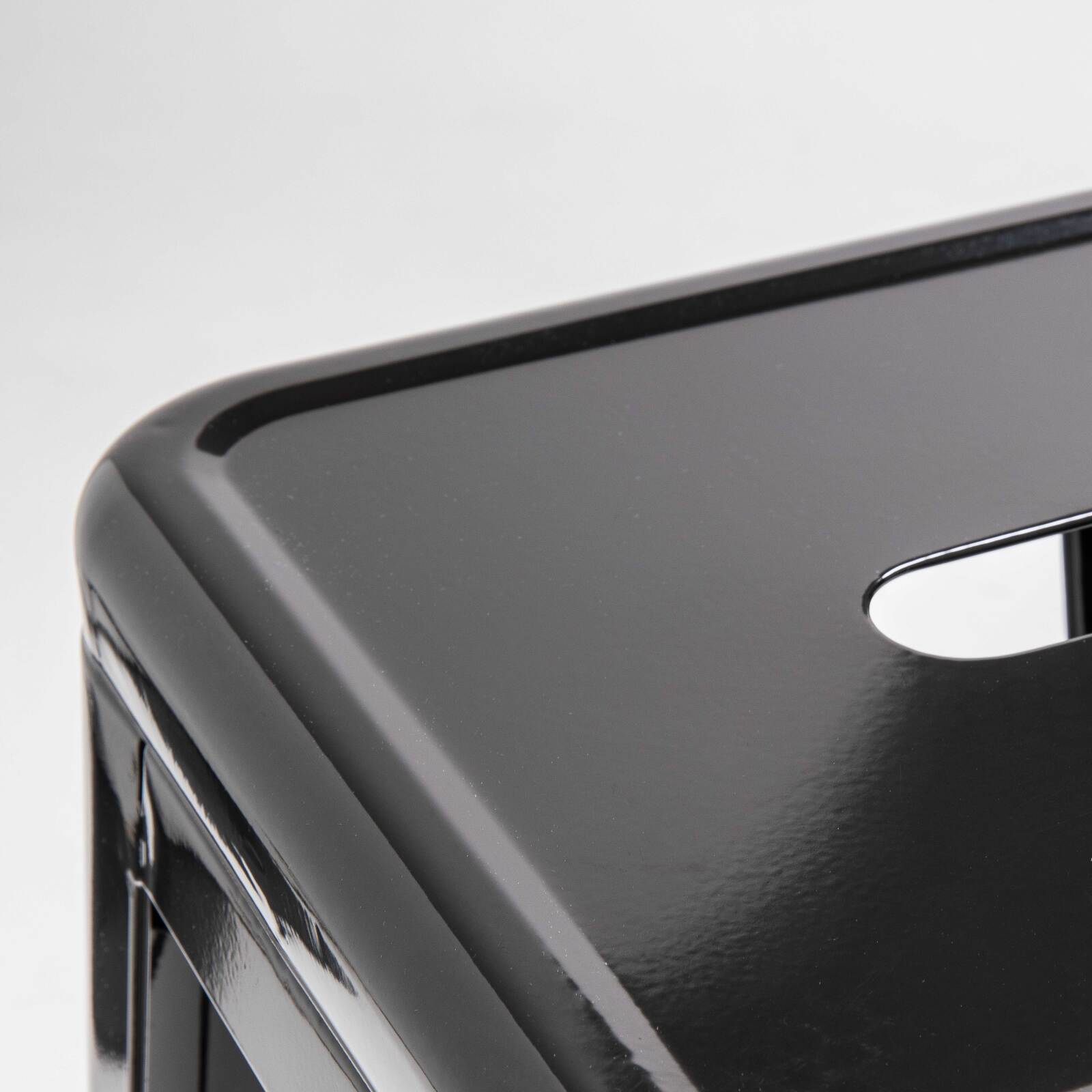 Sgabello da bar in metallo lucido (43 x 43 x 76)