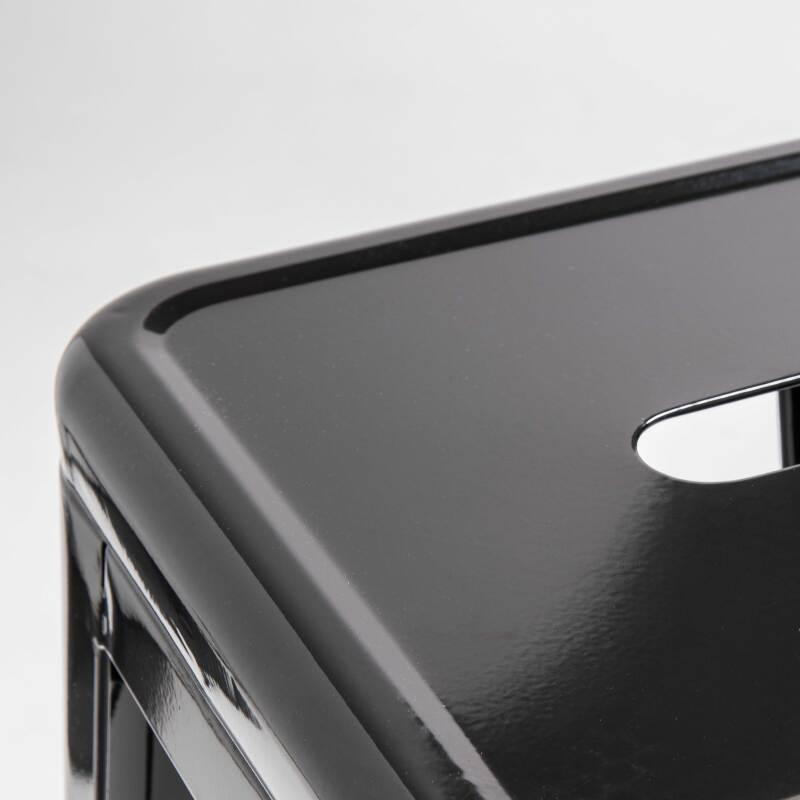 Sgabello da bar in metallo lucido (43 x 43 x 76)