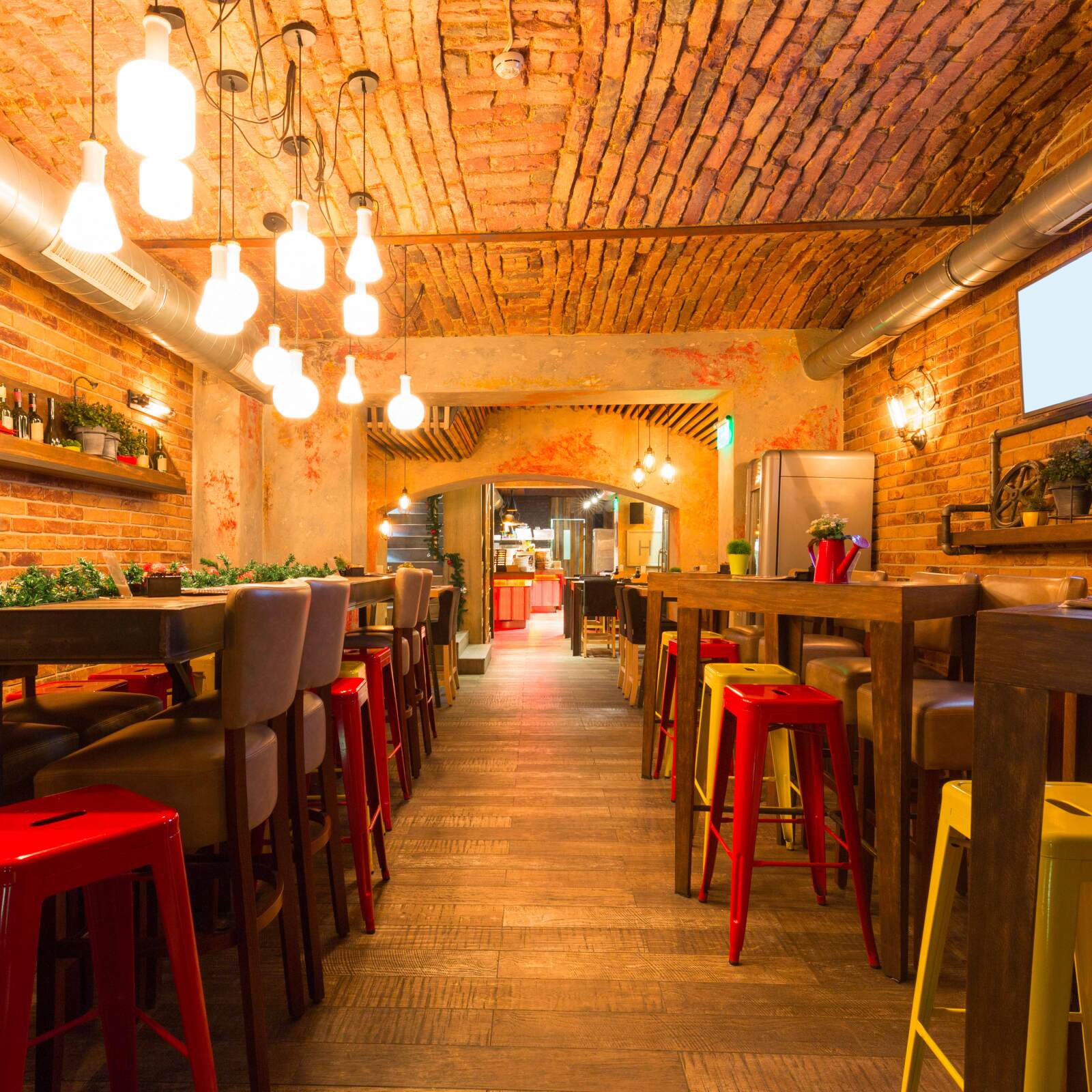 Sgabello da bar in metallo lucido (43 x 43 x 76)