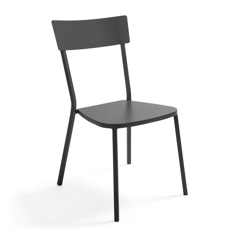 Sedia da giardino bistrot in metallo