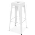 Sgabello da bar in metallo opaco (43 x 43 x 76 cm)