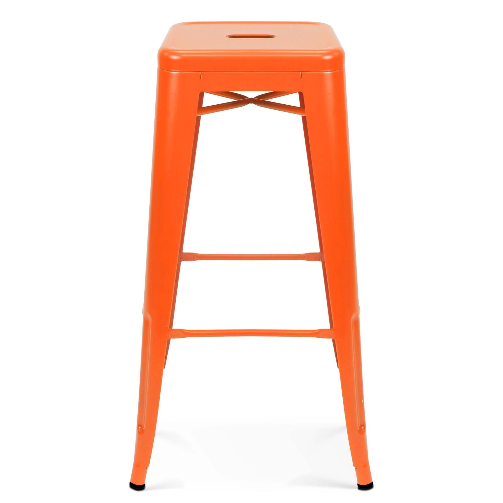 Sgabello da bar in metallo opaco (43 x 43 x 76 cm)