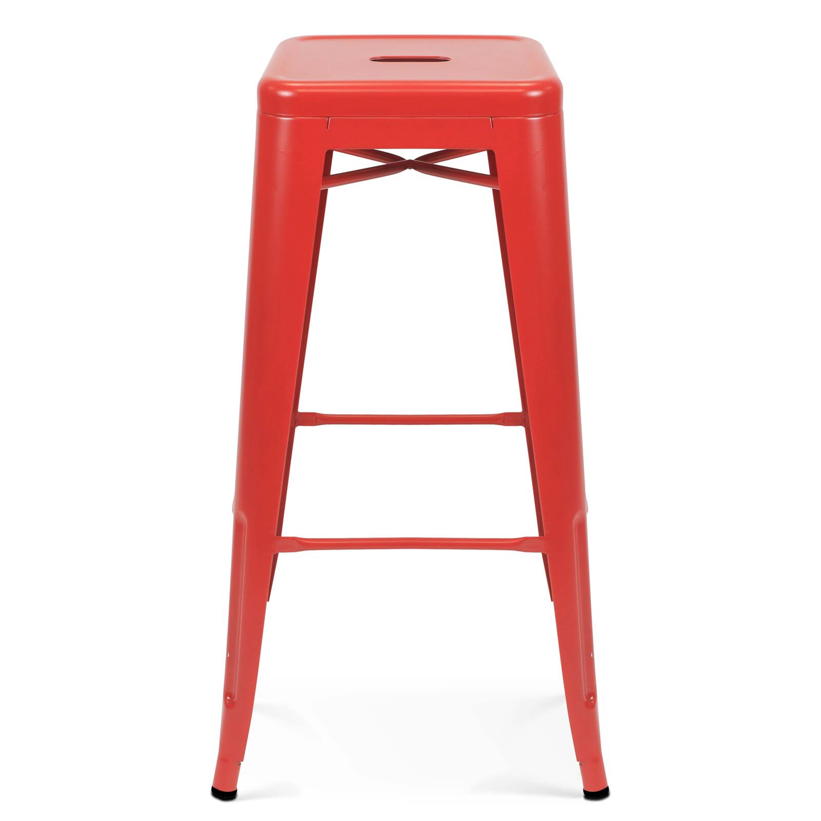 Sgabello da bar in metallo opaco (43 x 43 x 76 cm)