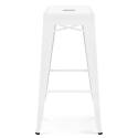 Sgabello da bar in metallo opaco (43 x 43 x 76 cm)