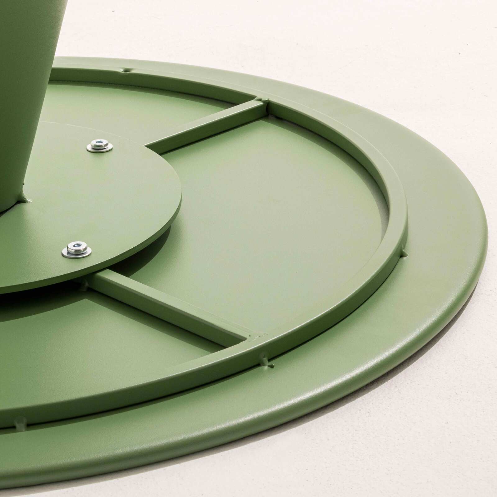 Tavolina da salotto da giardino rotondo Ø60 cm in acciaio