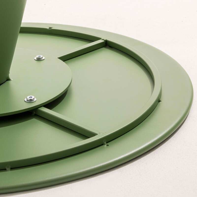 Tavolina da salotto da giardino rotondo Ø60 cm in acciaio