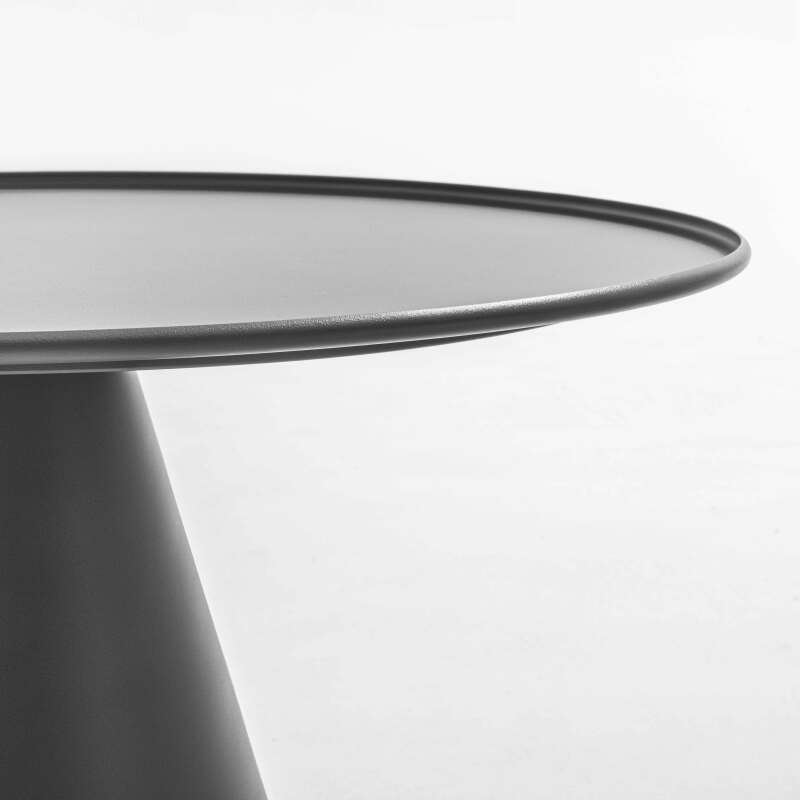 Tavolina da salotto da giardino rotondo Ø60 cm in acciaio (5/6)