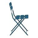 Set di 2 sedie da giardino pieghevoli in metallo