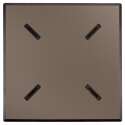 Tavolo inclinabile in laminato 70x70 cm con gamba nera e sedie in metallo