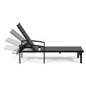 Set di 2 lettini prendisole con braccioli, reclinabili in 5 posizioni