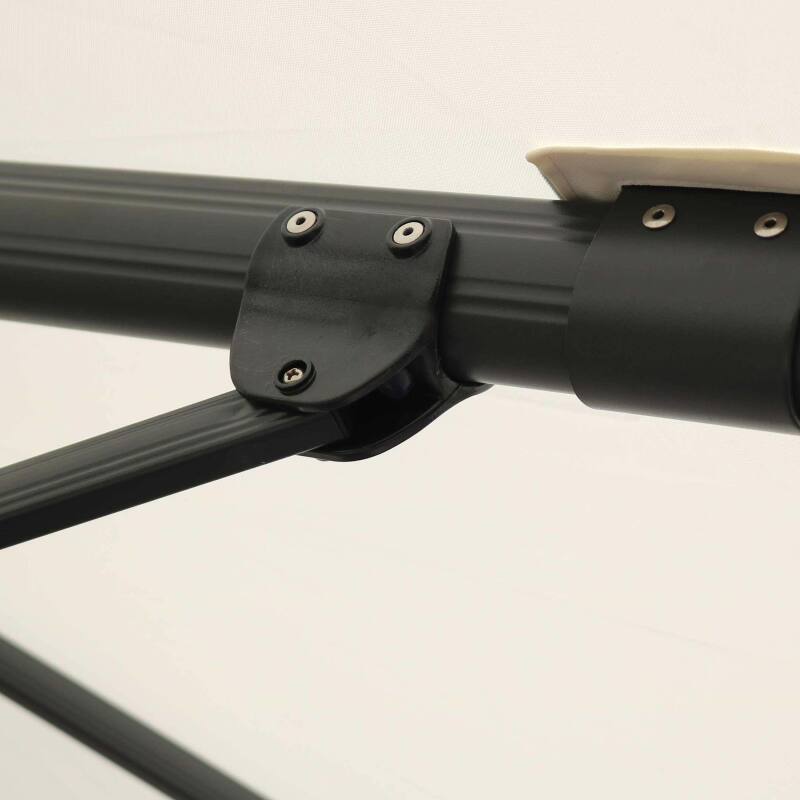 Ombrellone a braccio deportato quadrato rotante a 360° (3 x 3 m) (6/7)