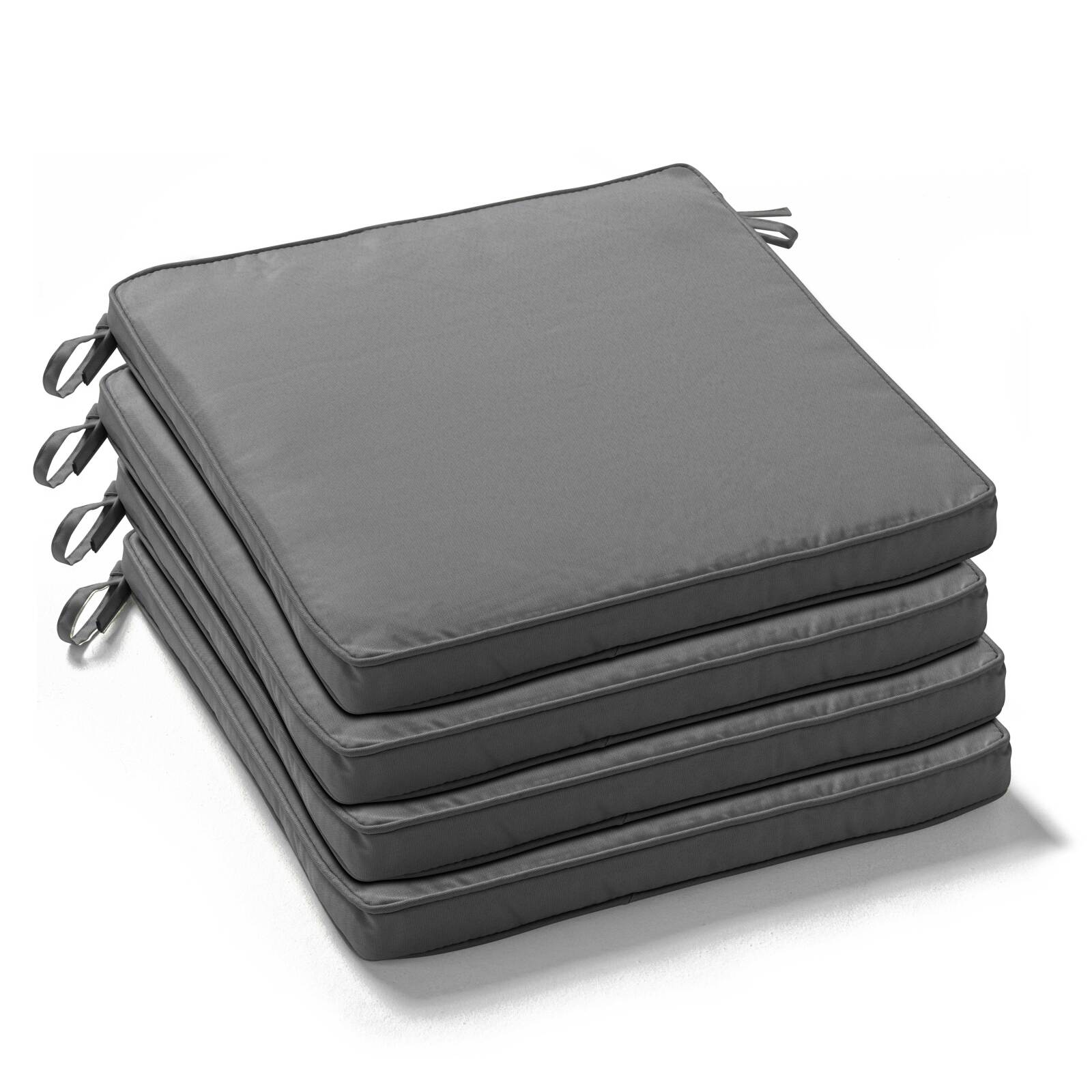 Set di 4 cuscini per sedia da esterno semplici 40 x 40 cm