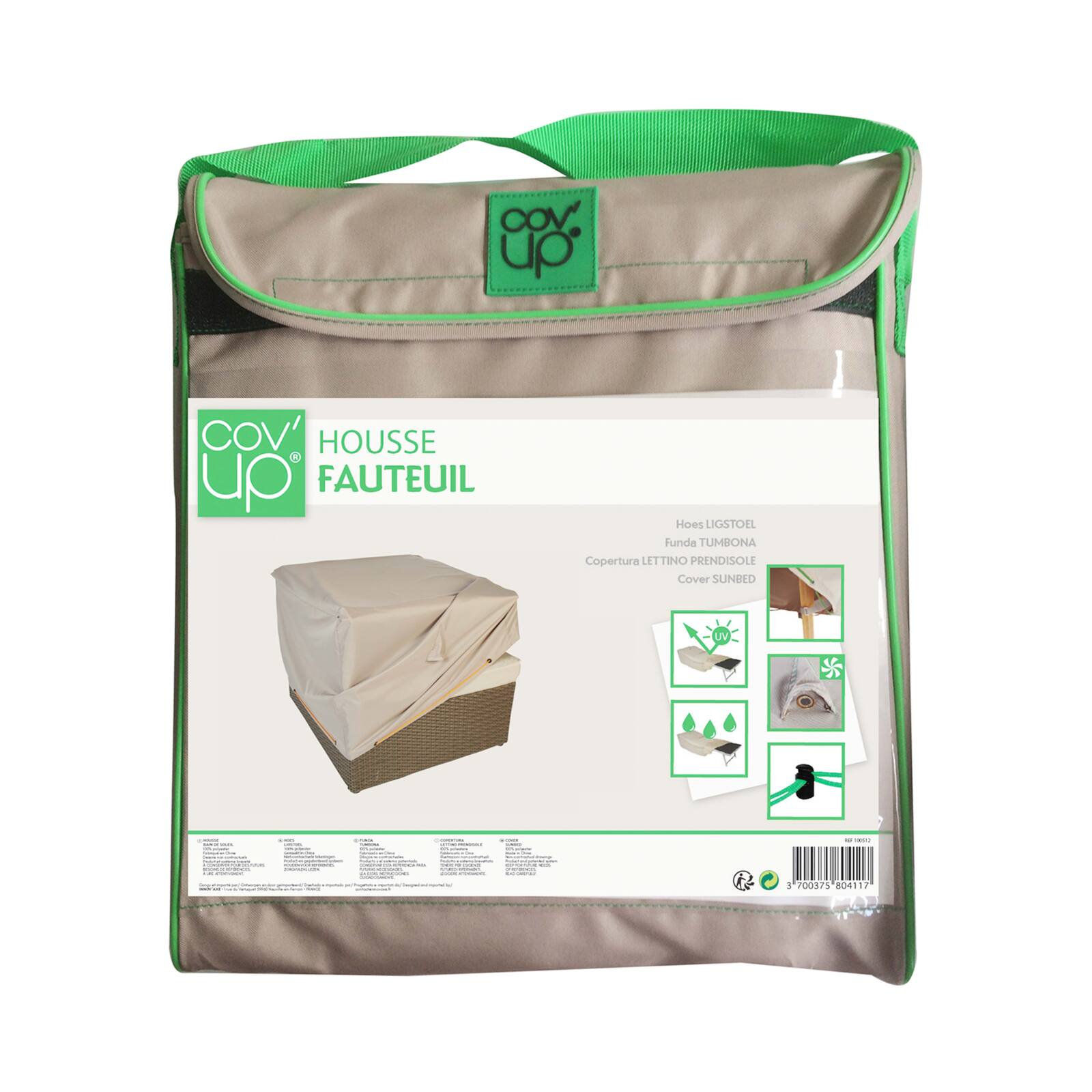 Copertura per poltrona 75 x 75 x 60 cm tortora